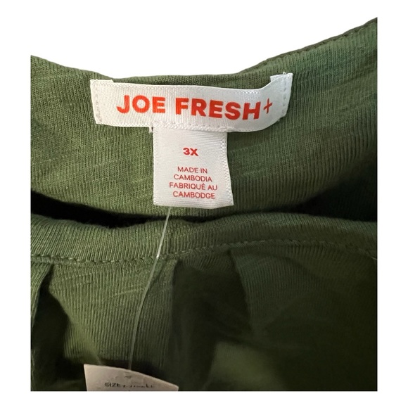 A green Joe Fresh dress in 3X. NWT - Picture 3 of 6
